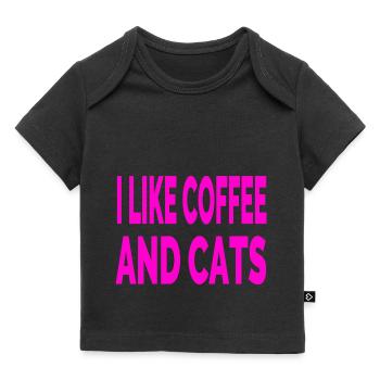 Felino - T-shirt Premium neonato bio - nero - Fronte