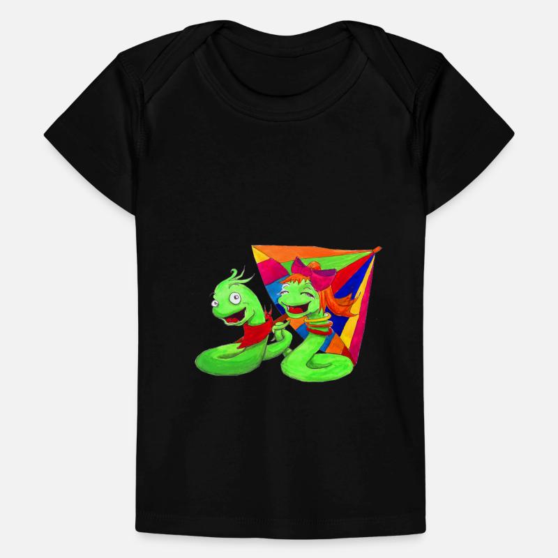 Würmchen e Franzie Dal libro per bambini T-shirt Premium neonato bio