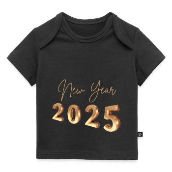 Nouvel An 2025 - T-shirt Premium bébé bio - noir - Devant