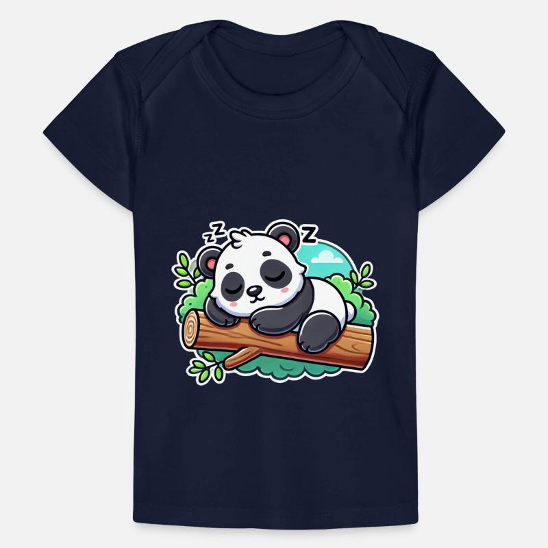 Sleeping panda on a branch Baby Premium Organic T-shirt