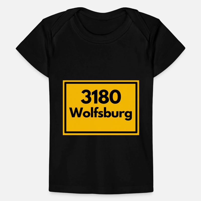 Panneau de lieu - puis rétro ancien code postal 3180 WOLFSBURG T-shirt Premium bébé bio