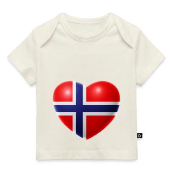 Herz (Norvège / Norge) - T-shirt Premium bébé bio - marine foncé - Devant