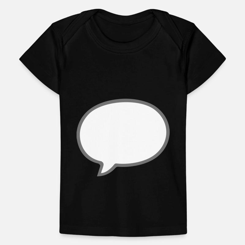 Bulle de dialogue de conception comique T-shirt Premium bébé bio
