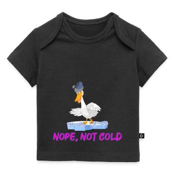 winterbader eisbader nope,nicht kalt winterbaden - Baby Premium Organic T-Shirt - Schwarz - Vorne