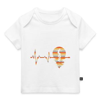 Unicyclist Heartbeat - Baby Premium Organic T-shirt - dark navy - Front