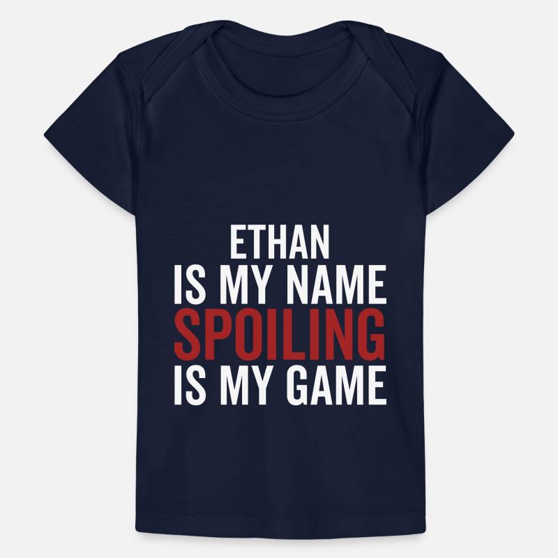 Ethan est mon nom Spoiling est mon jeu T-shirt Premium bébé bio