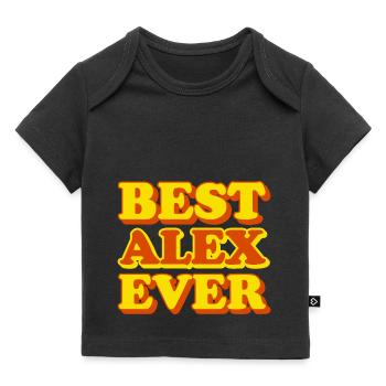 Alex First Name Funny Gift - Baby Premium Organic T-shirt - black - Front