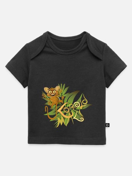 koboldmaki im Urwald - Baby Premium Organic T-Shirt - Schwarz