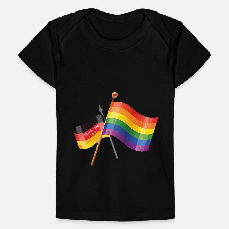 Regenbogen Deutschland Flagge Baby Premium Organic T-Shirt