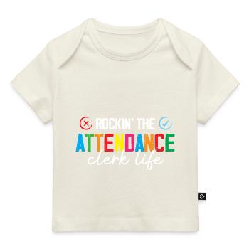 Rocking The Attendance Clerk Life Office Secretary - Baby Premium Organic T-shirt - dark navy - Front