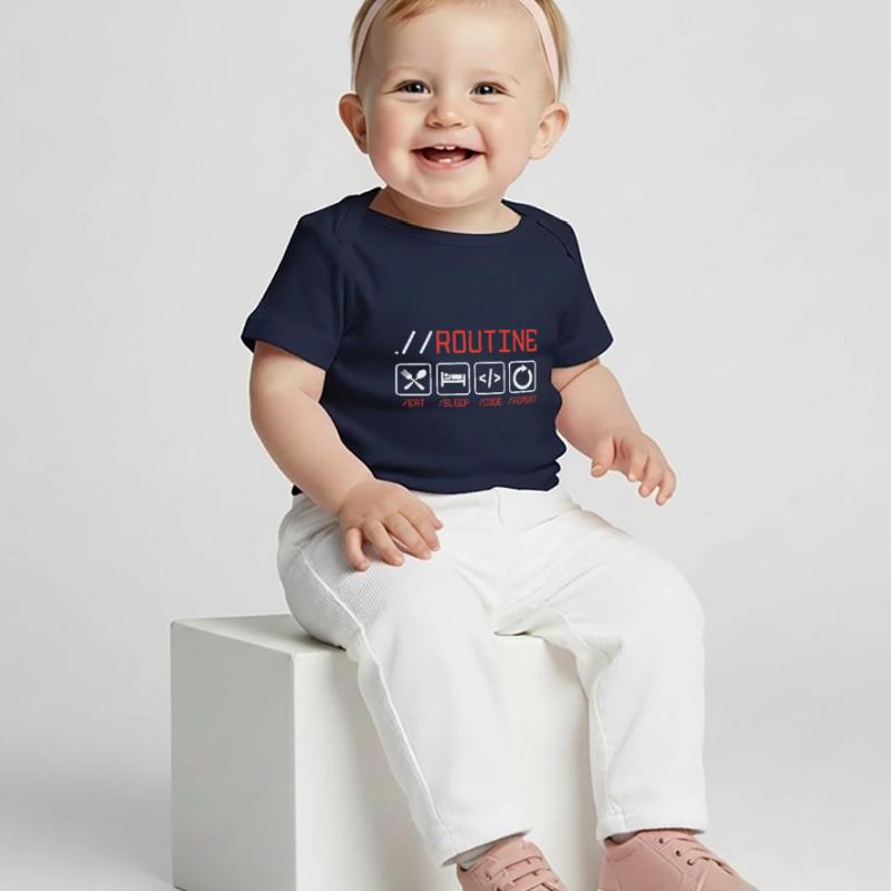 Routine Eat Sleep Code Repeat Software Developer C Baby Premium Organic T-Shirt