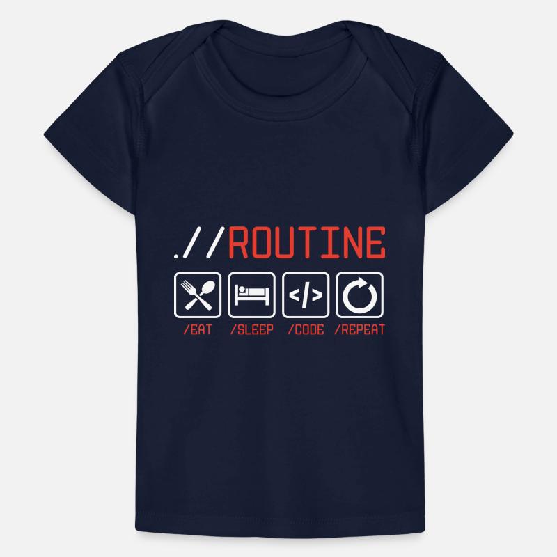 Routine Eat Sleep Code Repeat Software Developer C Baby Premium Organic T-Shirt
