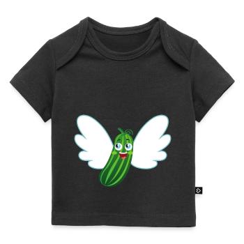 fliegende Gurke - Baby Premium Organic T-Shirt - Schwarz - Vorne