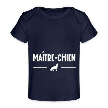 maître-chien - T-shirt Premium bébé bio - marine foncé - Devant