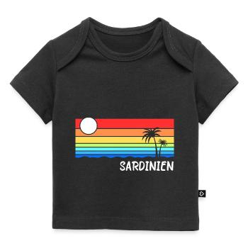 Sardegna Isola Sardegna Italia Idea Vacanze - T-shirt Premium neonato bio - nero - Fronte
