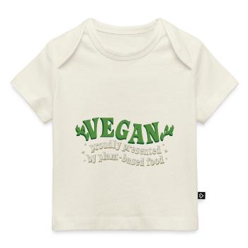 Conception d’aliments à base de plantes pour les fiers végétaliens - T-shirt Premium bébé bio - marine foncé - Devant