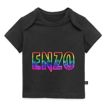 enzo rs arc-en - T-shirt Premium bébé bio - noir - Devant