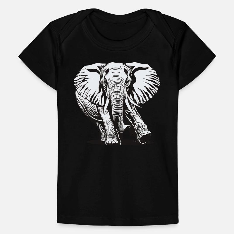 Elefant Elephant Tier Zoo Afrika Safari Savanne Baby Premium Organic T-Shirt