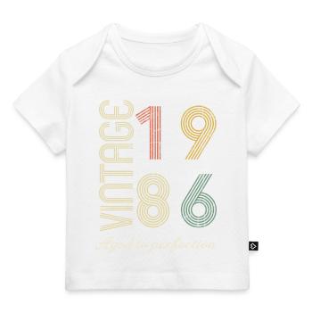 Cadeau d’anniversaire 38 ans - 1986 - T-shirt Premium bébé bio - marine foncé - Devant