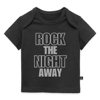 Rock toute la nuit - T-shirt Premium bébé bio - noir - Devant
