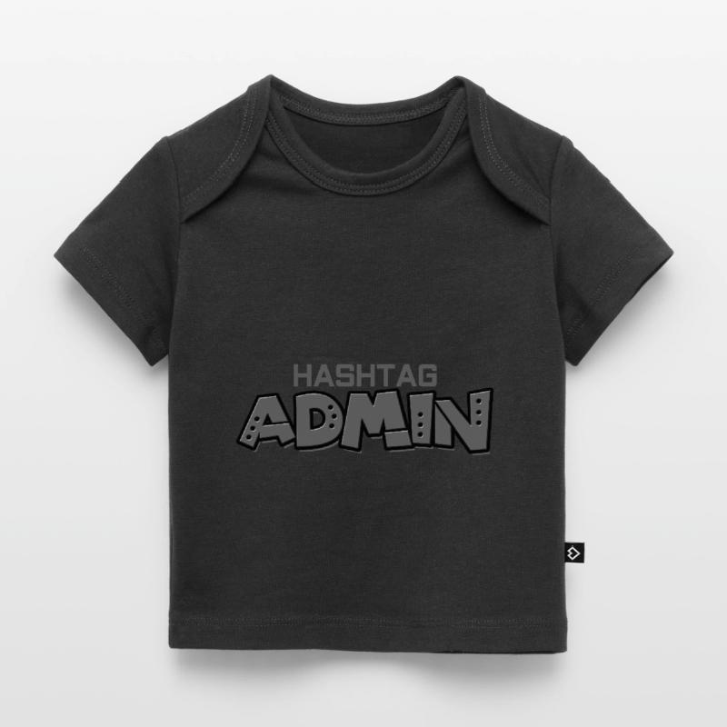 #hashtag admin administrator moderator web development Baby Premium Organic T-shirt