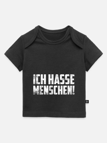 Ich hasse Menschen - Baby Premium Organic T-Shirt - Schwarz