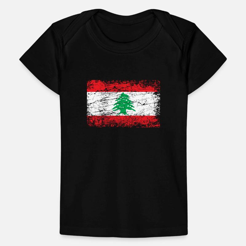 Drapeau libanais drapeau drapeau T-shirt Premium bébé bio
