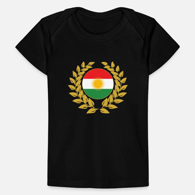 Couronne de laurier bannière drapeau kurde kurde kurde T-shirt Premium bébé bio