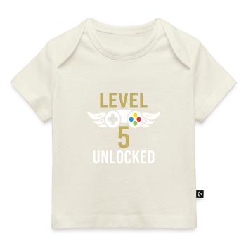 Level 5 unlocked - Baby Premium Organic T-shirt - dark navy - Front