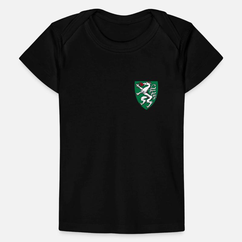 Steiermark Wappen dezent klein auf Brust Panther Baby Premium Organic T-Shirt