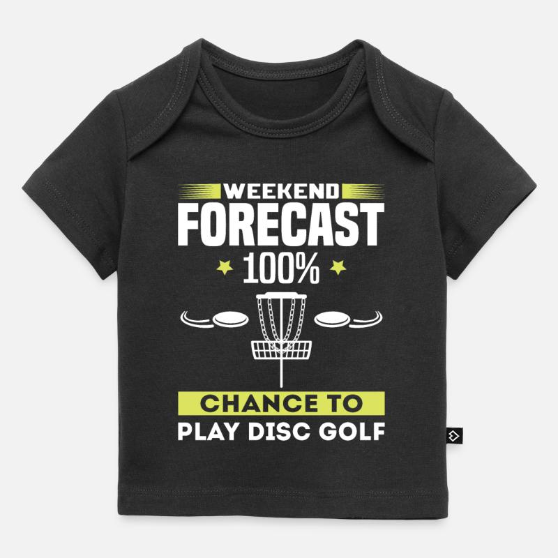 Prévisions week-end disc golf - T-shirt Premium bébé bio - noir