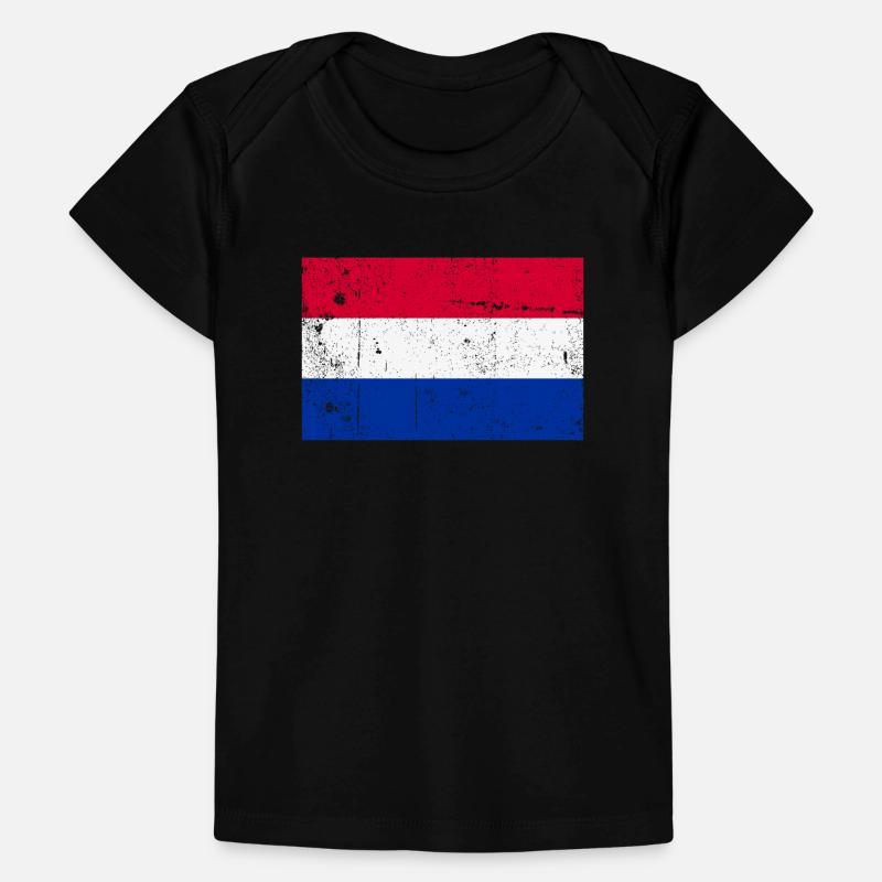 Hollande Pays-Bas Drapeau Vintage T-shirt Premium bébé bio