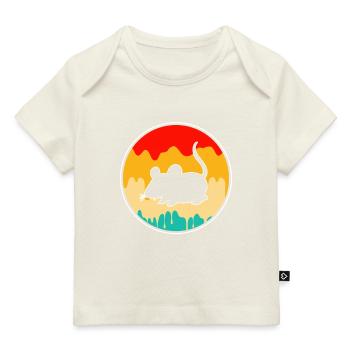 Maus Retro - Baby Premium Organic T-Shirt - Dunkelnavy - Vorne
