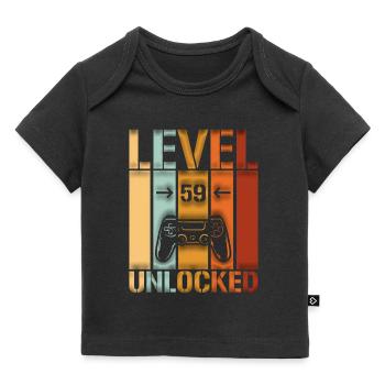 59th Birthday Level 59 unlocked - Baby Premium Organic T-shirt - black - Front