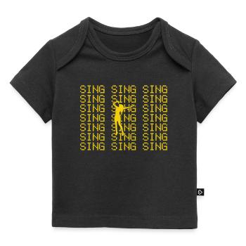 Singen - Baby Premium Organic T-Shirt - Schwarz - Vorne
