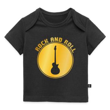 Rock and Roll - Baby Premium Organic T-shirt - black - Front