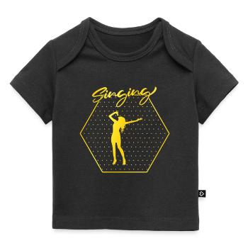 Sing - Baby Premium Organic T-shirt - black - Front