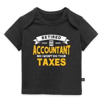 Buchhalter Geschenk Beruf Finanzen Steuerberater - Baby Premium Organic T-Shirt - Schwarz - Vorne