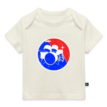 Logo de la batterie - T-shirt Premium bébé bio - marine foncé - Devant