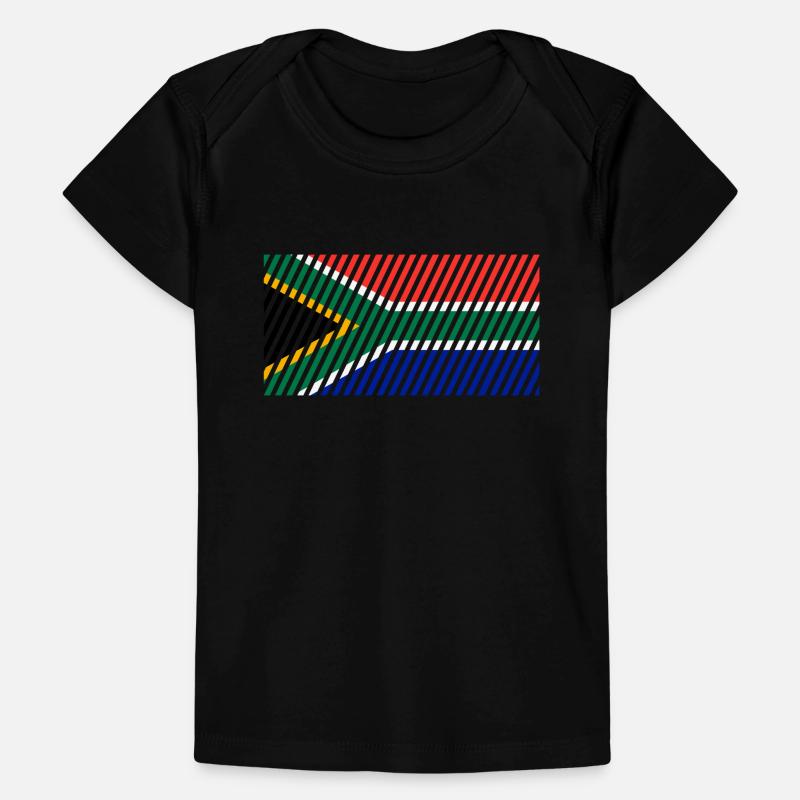Drapeau de l’Afrique du Sud T-shirt Premium bébé bio