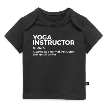 Yoga - Baby Premium Organic T-Shirt - Schwarz - Vorne