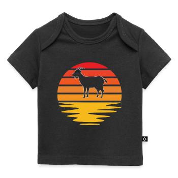 Goat Retro - Baby Premium Organic T-shirt - black - Front