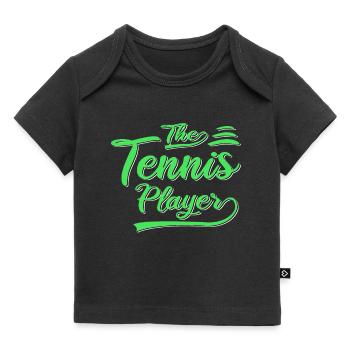 De tennisser - Baby Premium t-shirt biologisch - zwart - Voor