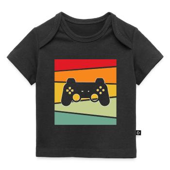 Gaming Retro - Baby Premium Organic T-Shirt - Schwarz - Vorne