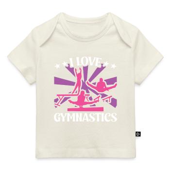 Gymnastique amusante pour les filles - T-shirt Premium bébé bio - marine foncé - Devant