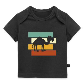 Camel Retro - Baby Premium Organic T-shirt - black - Front