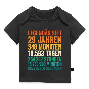 29 Jahre Neunundzwanzigster Geburtstag - Baby Premium Organic T-Shirt - Schwarz - Vorne