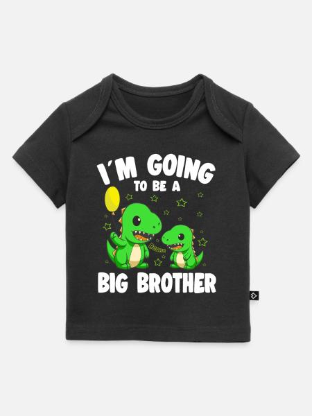 Big Brother promoveret Big Brother Dinosaur - Premium baby t-shirt økologisk - sort