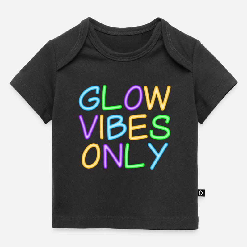 Only Bright Vibes - Pensée positive - T-shirt Premium bébé bio - noir