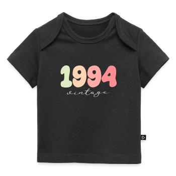 Vintage Vintage 1994 Anniversaire - T-shirt Premium bébé bio - noir - Devant